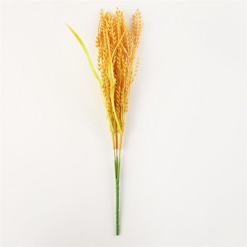 7头长仿真水稻 5头麦穗塑料小麦把束田园装饰稻谷拍摄道具假稻穗